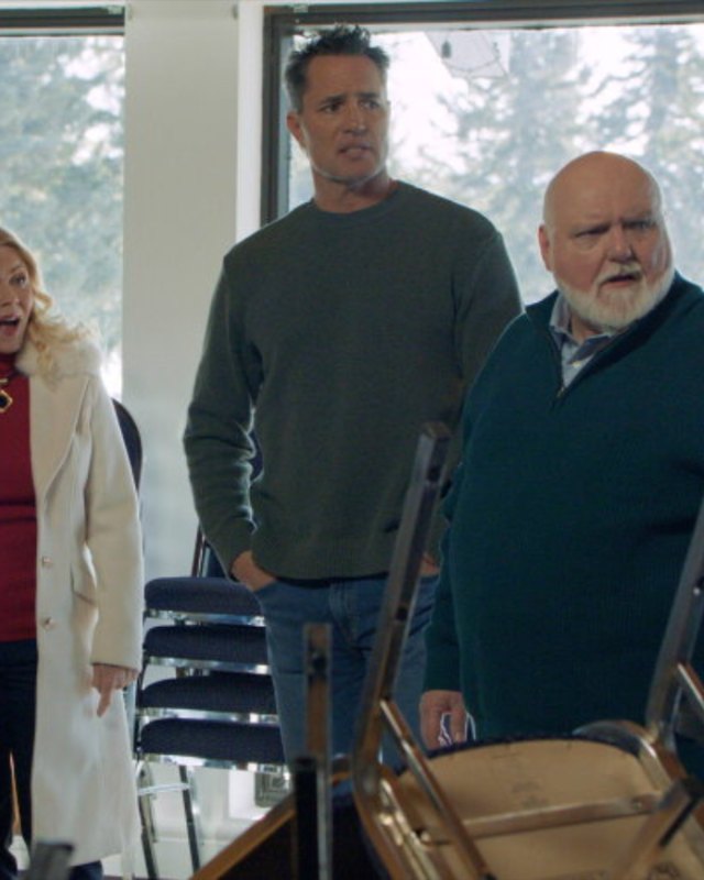Ridge in olive crewneck sweater, from 'Tis the Season for Setups